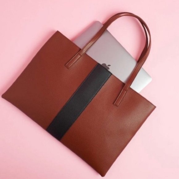 NWOT VINCE CAMUTO Vegan Leather Tote Bag - Picture 11 of 12